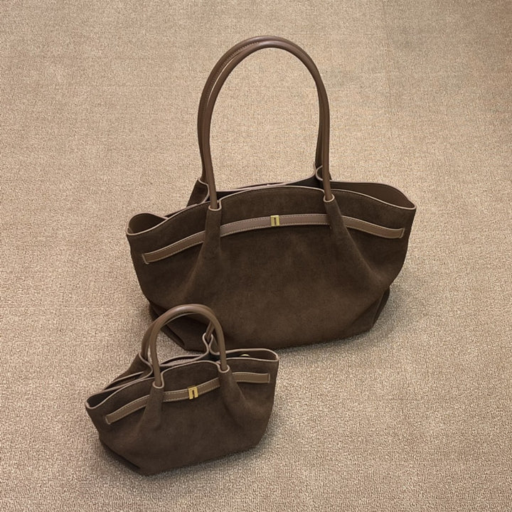 Damen hochwertige Wildleder Shopper-Tasche Nord Taschen