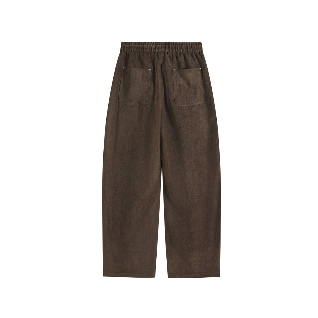 Damen Weite Palazzo-Hose mit elastischem Bund, Tunnelzug und Seitentaschen Nord Taschen