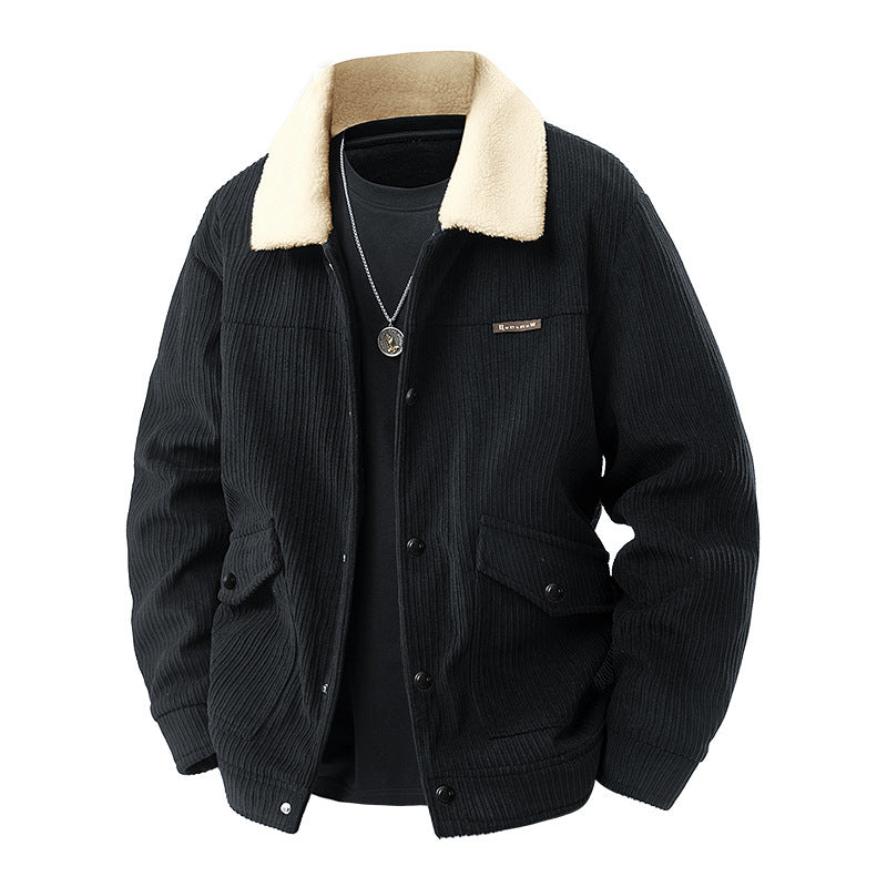 Herren Freizeitjacke mit Teddy-Futter Nord Taschen