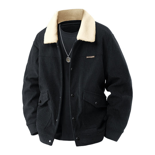 Herren Freizeitjacke mit Teddy-Futter Nord Taschen