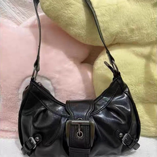 Damen modische Handtasche mit innovativem Faltendesign und schickem Schnallenverschluss Nord Taschen