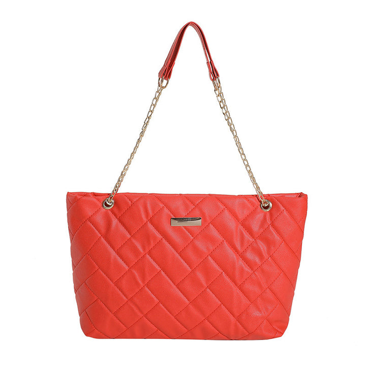 Damen elegante Stepp-Handtasche mit goldenen Akzenten Nord Taschen