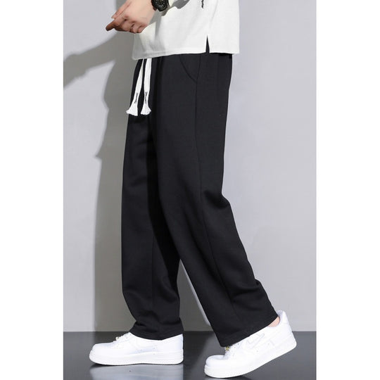 Herren Relaxed-Fit Jogginghose aus French-Terry mit weitem Bein und Tunnelzug Nord Taschen