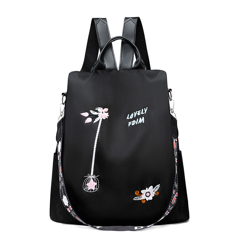 Damen modischer Rucksack mit verspielten Stickereien Nord Taschen