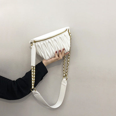 Damen elegante Clutch-Tasche mit gerafftem Design Nord Taschen