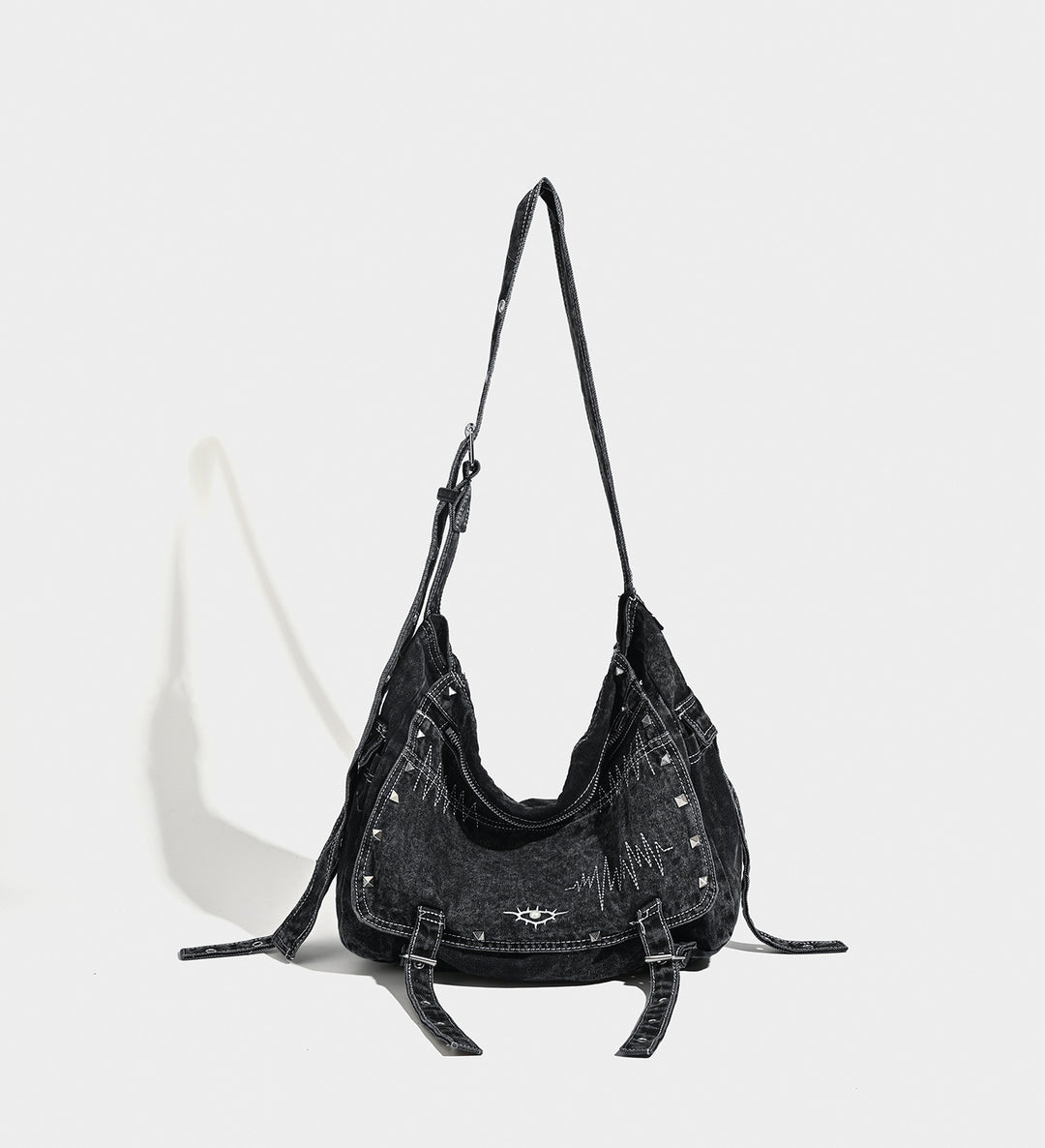 Damen Designer Hobo-Tasche mit innovativem Denim-Design Nord Taschen