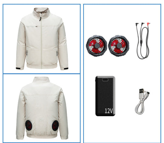 Unisex nan Niederspannungs Lüfter-Set für Kühljacken mit drei kompakten Ventilatoren und Y-Anschluss Nord Taschen