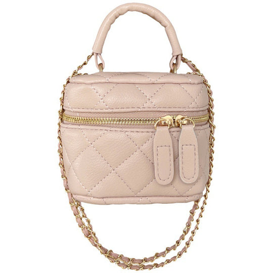Damen elegante Mini-Tasche mit goldenen Details und praktischem Reißverschluss Nord Taschen