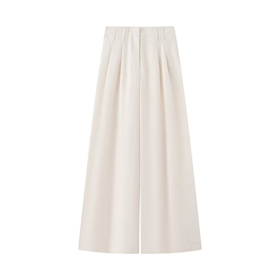 Damen Zweiteiliges Hemd- und Culotte-Set mit Taillenband und weitem Bein Nord Taschen