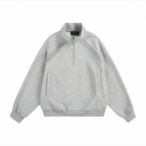 Unisex Halbzip-Sweatshirt mit Raglanärmeln, Eingrifftaschen und geripptem Saum Nord Taschen