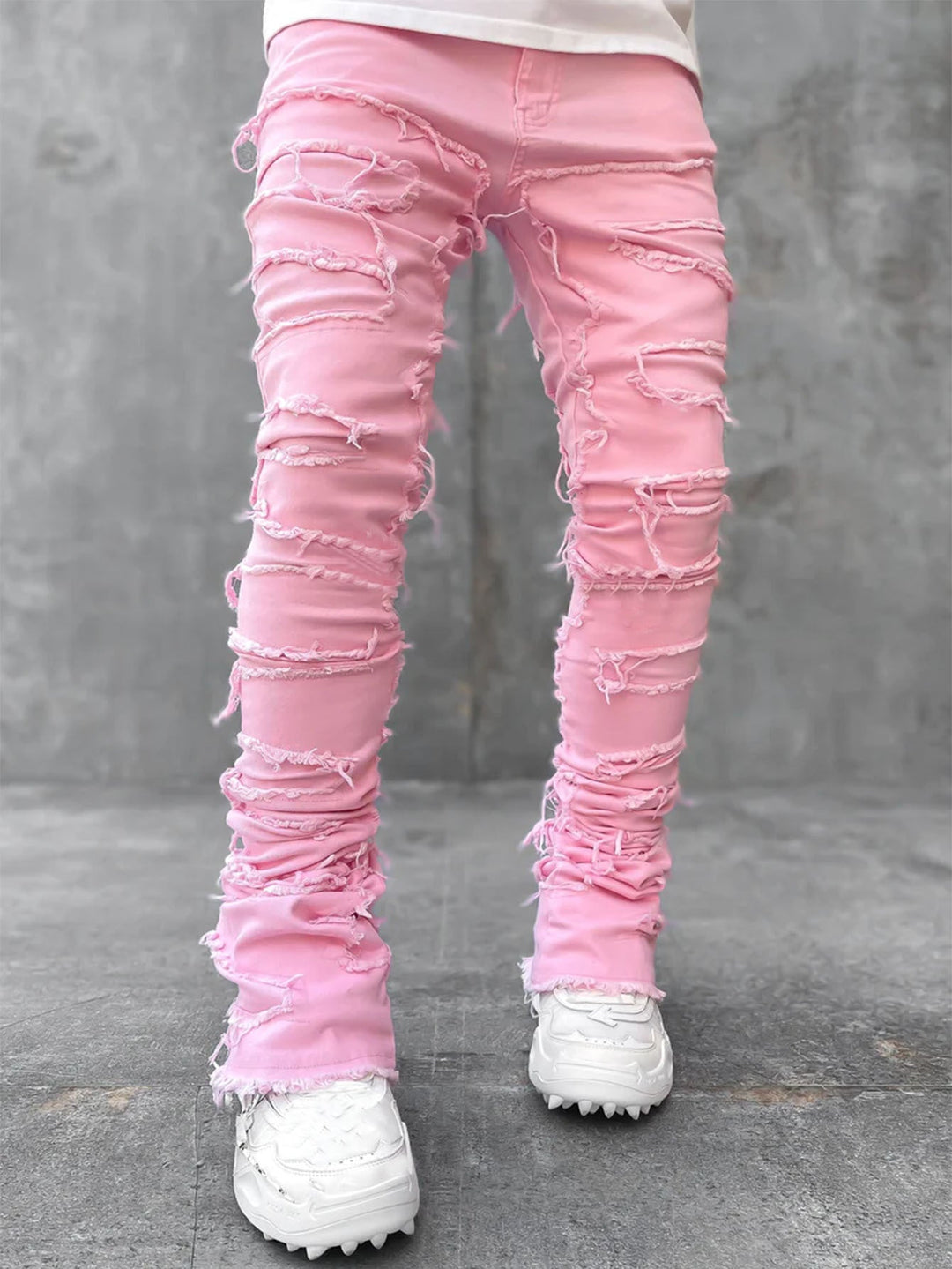 Herren lässige Ripped Jeans im modischen Schnitt