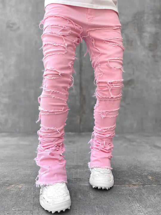 Herren lässige Ripped Jeans im modischen Schnitt