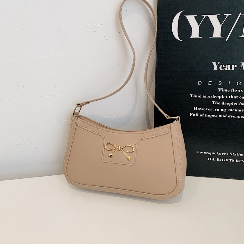 Damen elegante Umhängetasche mit dekorativem Schleifendetail Nord Taschen
