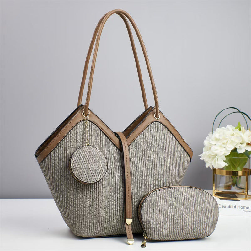 Damen elegante Oversize-Handtasche mit abnehmbarem Mini-Etui Nord Taschen