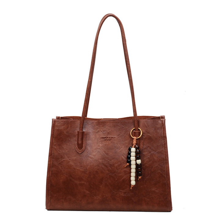 Damen Sportliche Shopper-Tasche mit charmantem Anhänger Nord Taschen