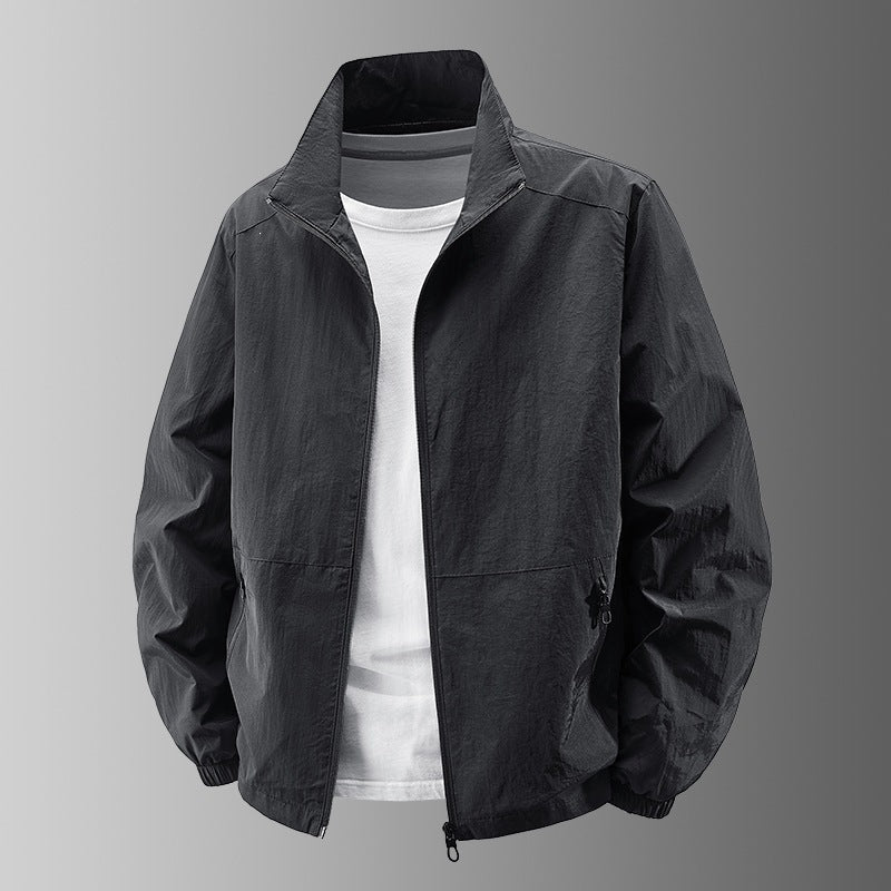 Herren Ultralight Technical Blousonjacke mit elastischen Bündchen, verdeckten Reißverschlusstaschen & atmungsaktivem Nylonmix Nord Taschen