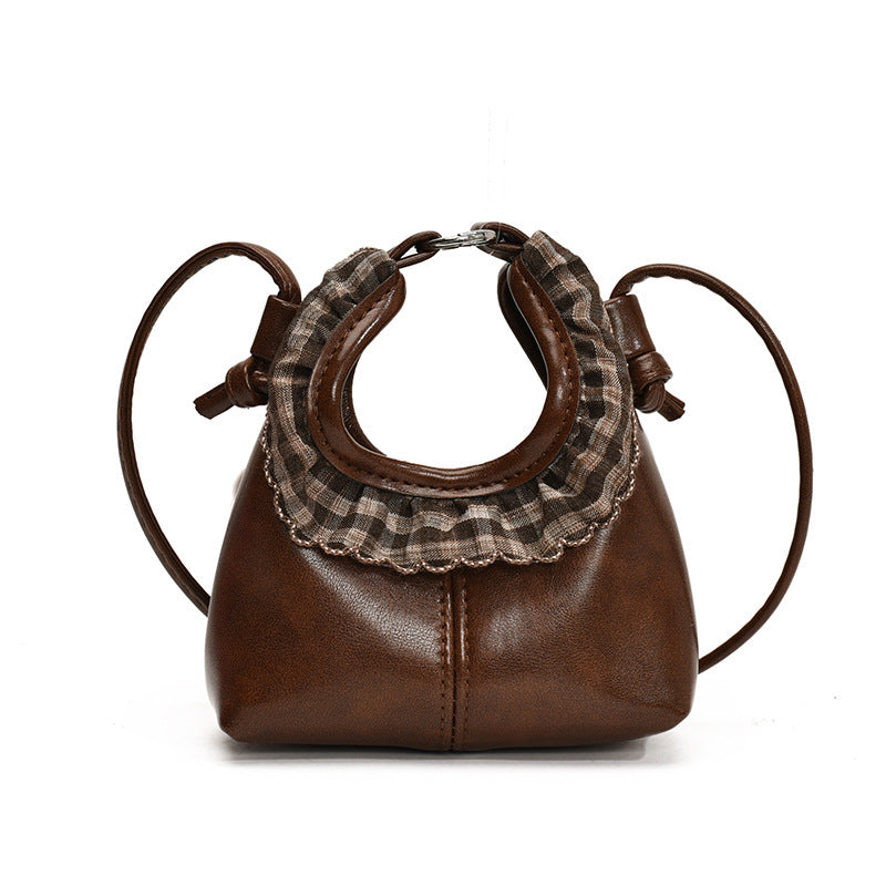 Damen Mini-Handtasche mit modischem Rüschendesign Nord Taschen