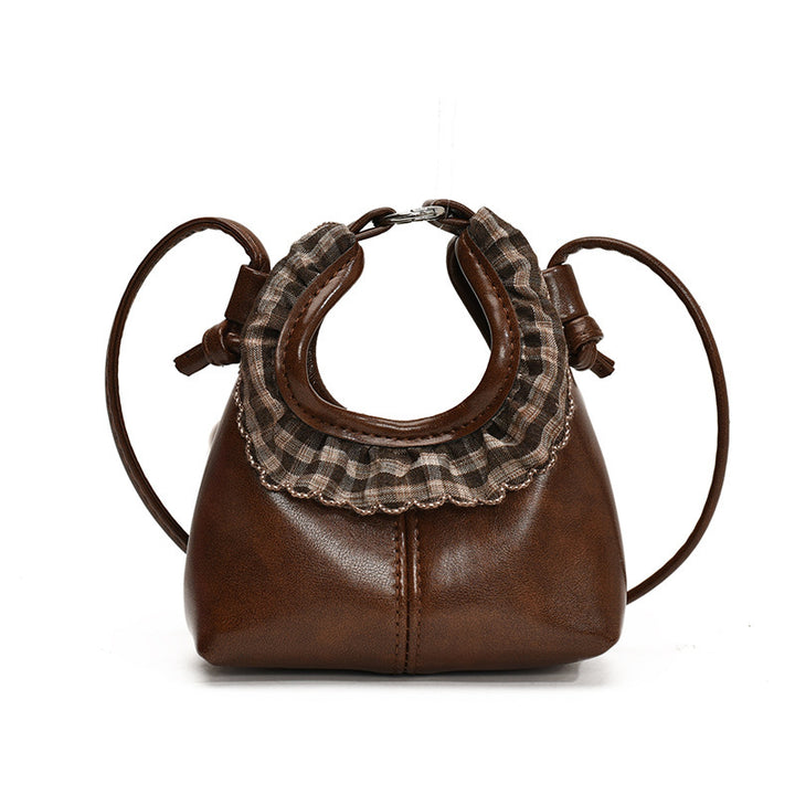 Damen Mini-Handtasche mit modischem Rüschendesign Nord Taschen