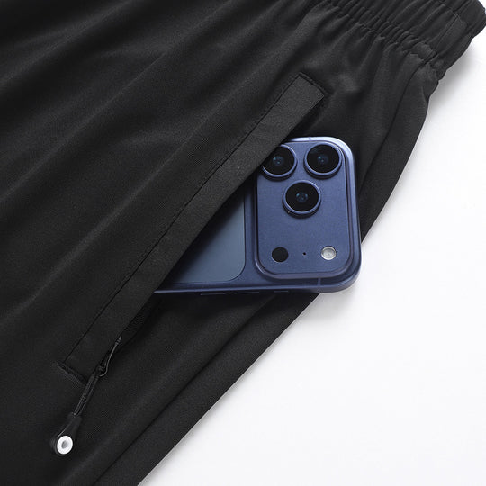 Herren Slim-Fit Sportive Jogginghose mit elastischem Bund und Reißverschlusstaschen Nord Taschen