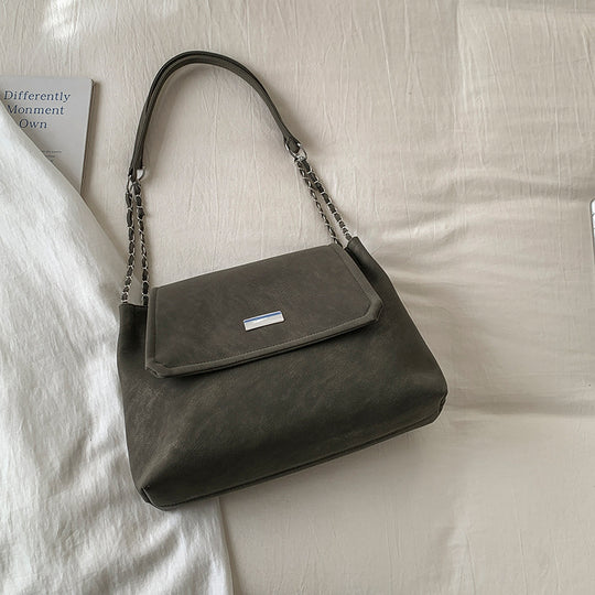 Damen Umhängetasche aus luxuriösem Kunstleder mit eleganter Kettenverzierung Nord Taschen