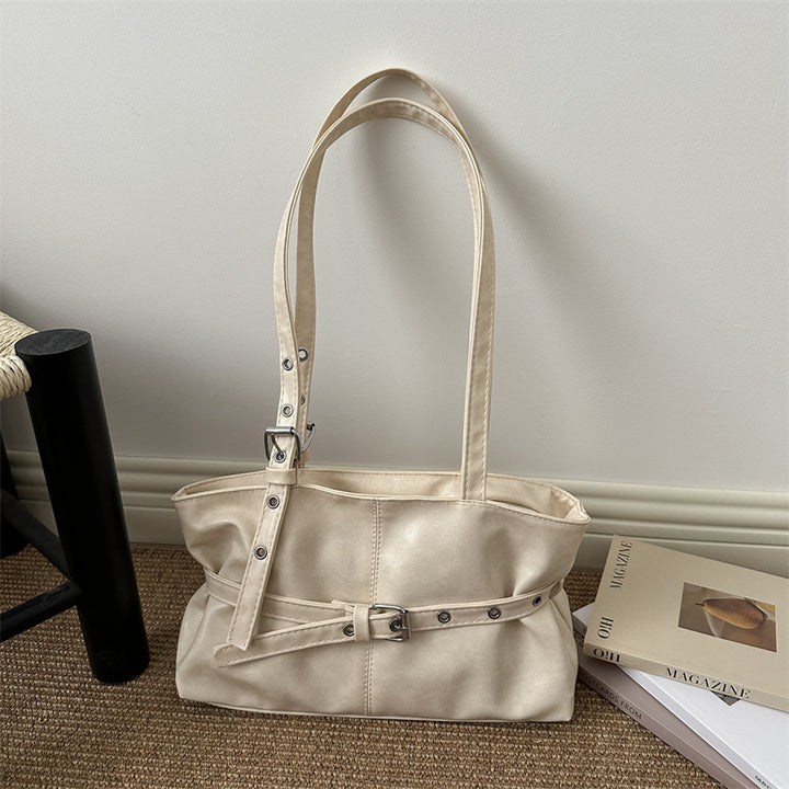 Damen elegante Umhängetasche mit verspieltem Gürteldetail Nord Taschen