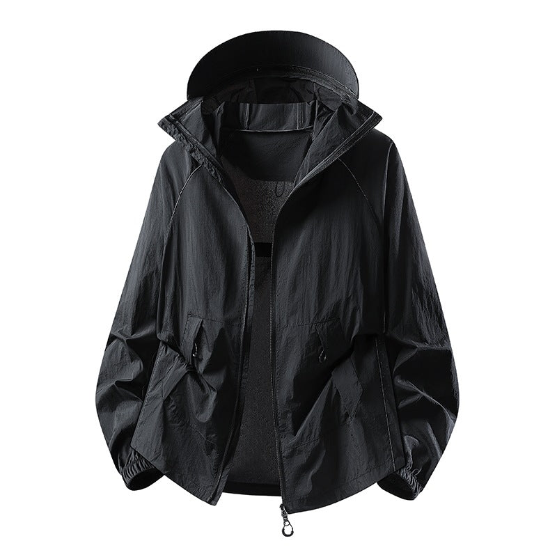 Damen Leichte winddichte Kapuzen‑Übergangsjacke mit verstellbarer Kapuze, Zwei‑Wege‑Reißverschluss & praktischen Klappentaschen Nord Taschen