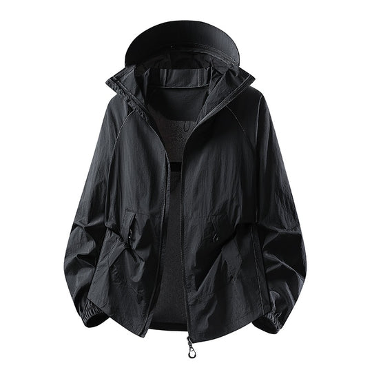 Damen Leichte winddichte Kapuzen‑Übergangsjacke mit verstellbarer Kapuze, Zwei‑Wege‑Reißverschluss & praktischen Klappentaschen Nord Taschen
