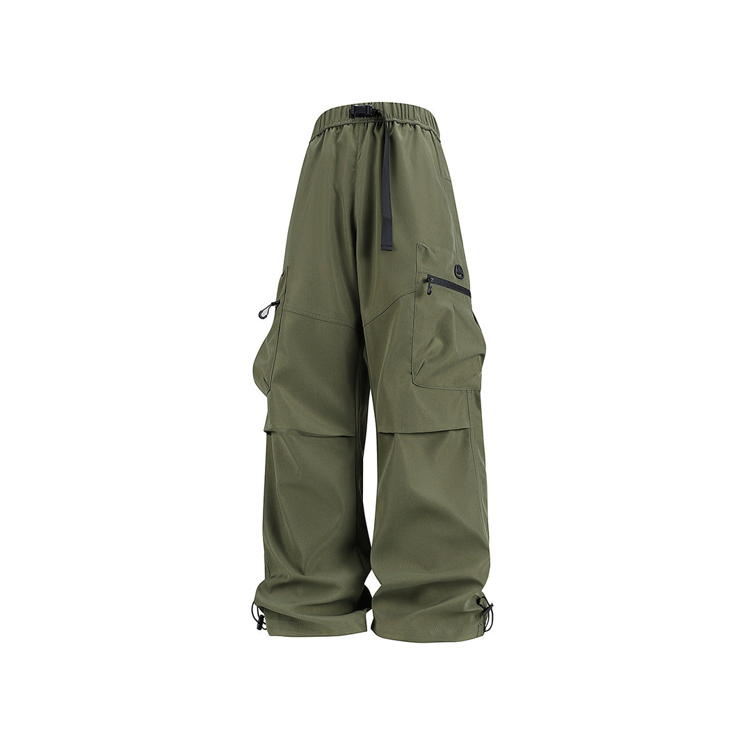 Herren Weite technische Cargo-Hose mit Multifachtaschen, Tunnelzug und verstellbaren Beinabschlüssen Nord Taschen