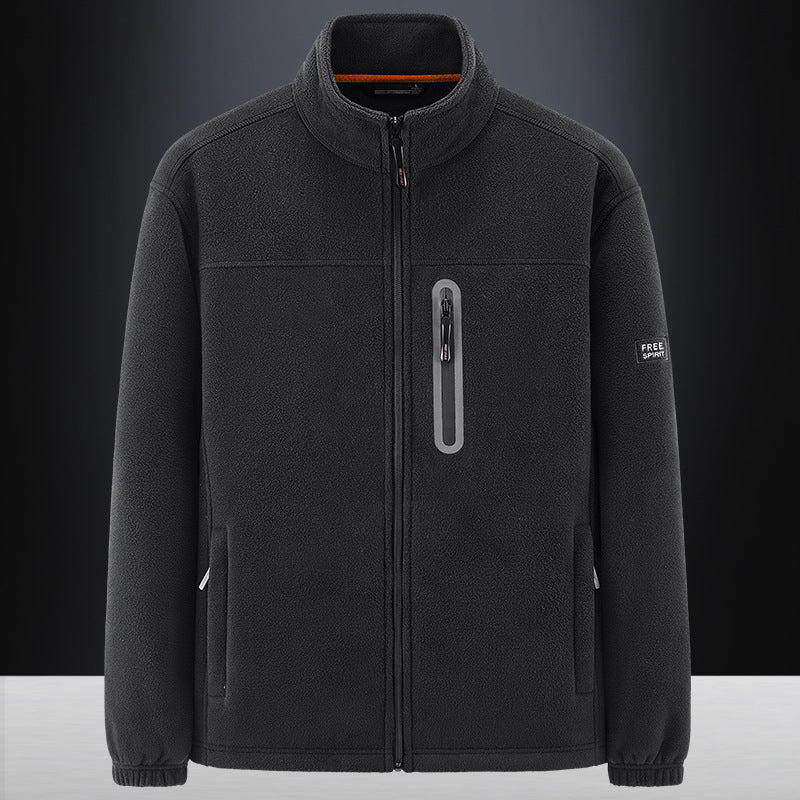 Herren technische Fleecejacke mit Polarstruktur, wasserabweisender Brusttasche und elastischen Bündchen Nord Taschen