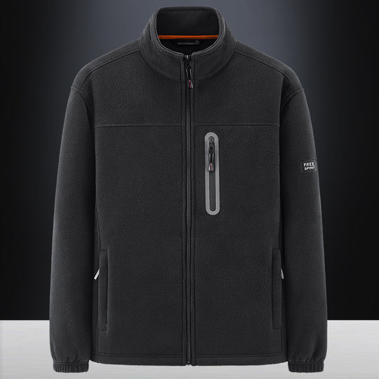 Herren technische Fleecejacke mit Polarstruktur, wasserabweisender Brusttasche und elastischen Bündchen Nord Taschen