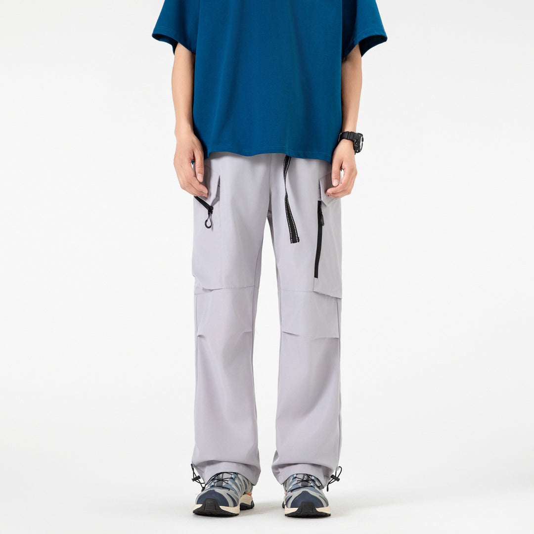 Unisex Weite technische Cargo-Hose mit Multifachtaschen, Tunnelzug und verstellbaren Beinabschlüssen Nord Taschen