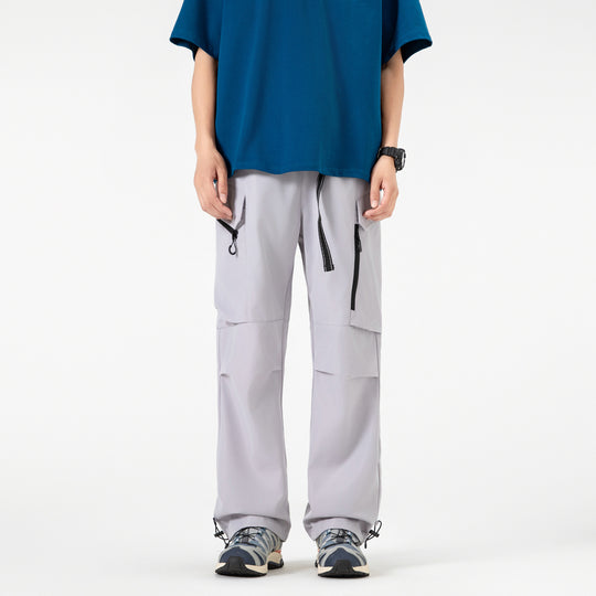 Unisex Weite technische Cargo-Hose mit Multifachtaschen, Tunnelzug und verstellbaren Beinabschlüssen Nord Taschen