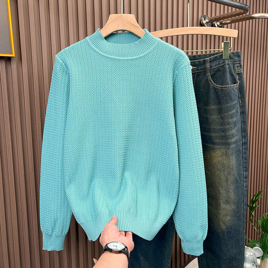 Damen Strukturierter Rollkragenpullover aus feinem Waffelstrick Nord Taschen