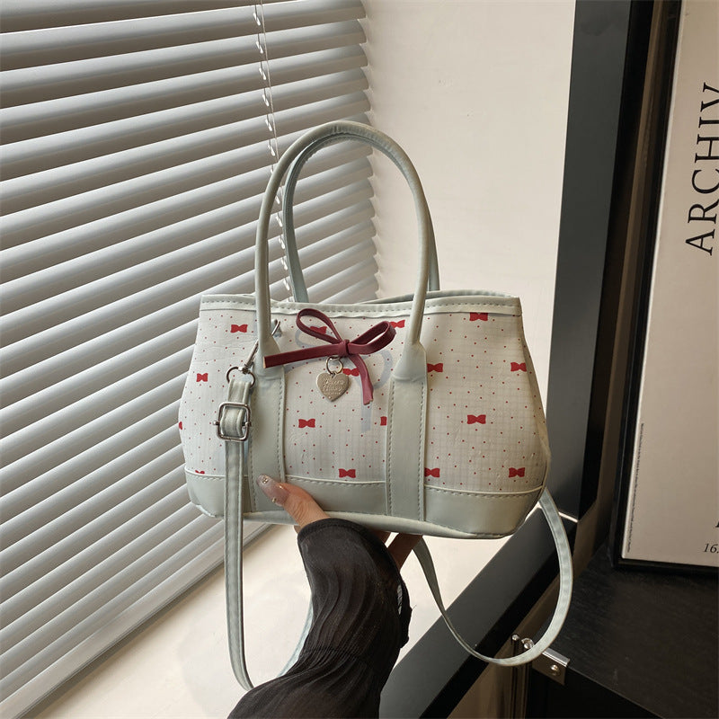 Damen modische Umhängetasche mit verspieltem Schleifendesign Nord Taschen