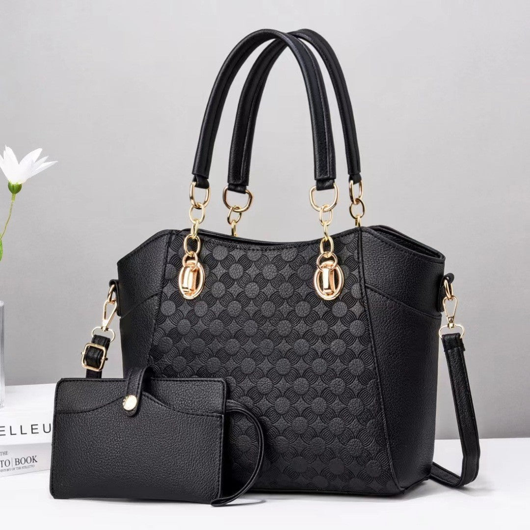 Damen elegante Handtasche mit praktischem Mini-Portemonnaie Nord Taschen