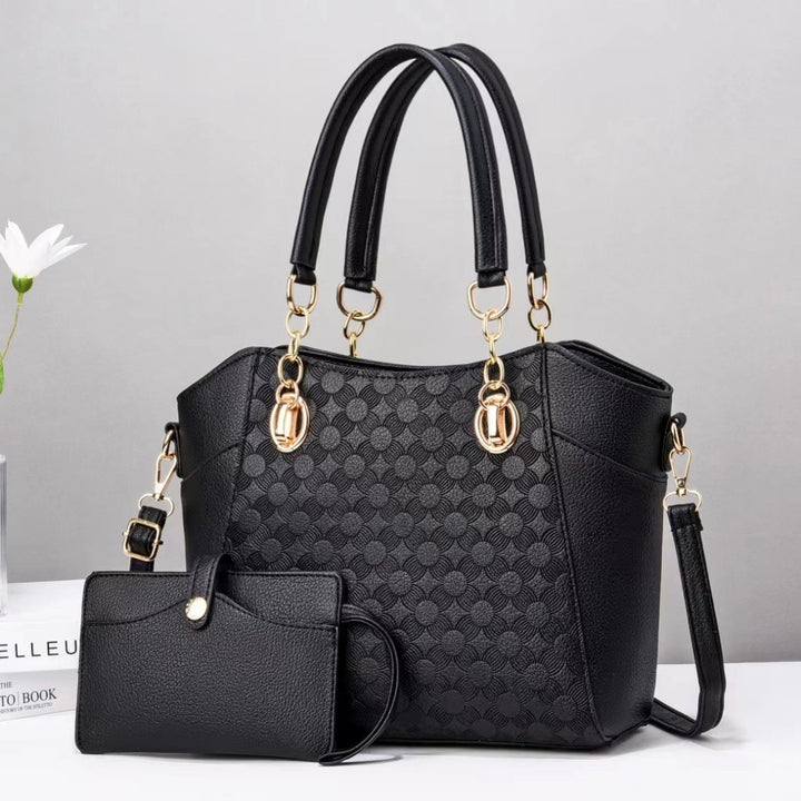 Damen elegante Handtasche mit praktischem Mini-Portemonnaie Nord Taschen