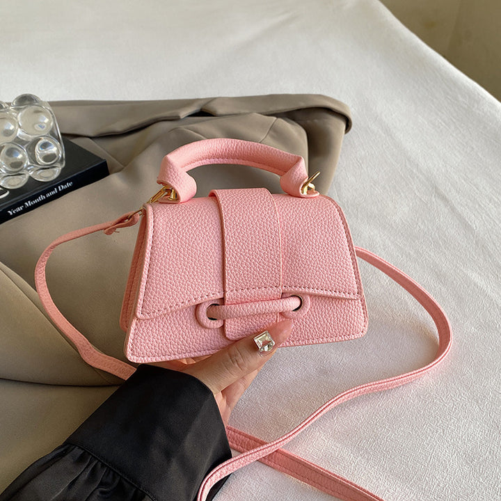 Damen Mini-Schultertasche mit elegantem Knopfverschlussystem Nord Taschen