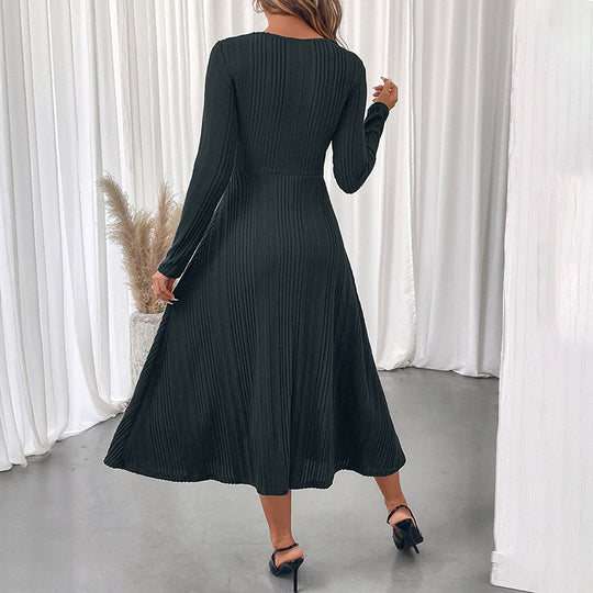 Damen Elegantes Midikleid mit Cut-Out-Details Nord Taschen