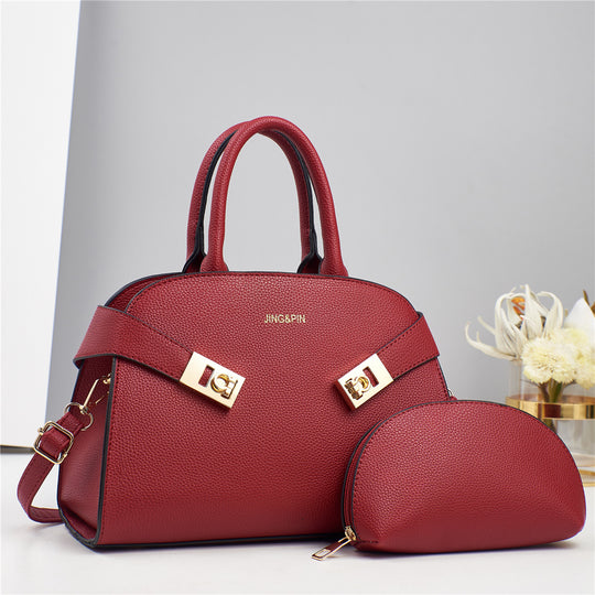 Damen elegante Handtasche mit zusätzlicher Kosmetiktasche Nord Taschen