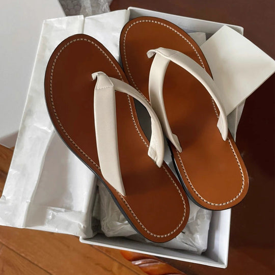 Damen Edle Zehentrenner-Sandalen mit hochwertigem Riemendesign und komfortablem Fußbett Nord Taschen