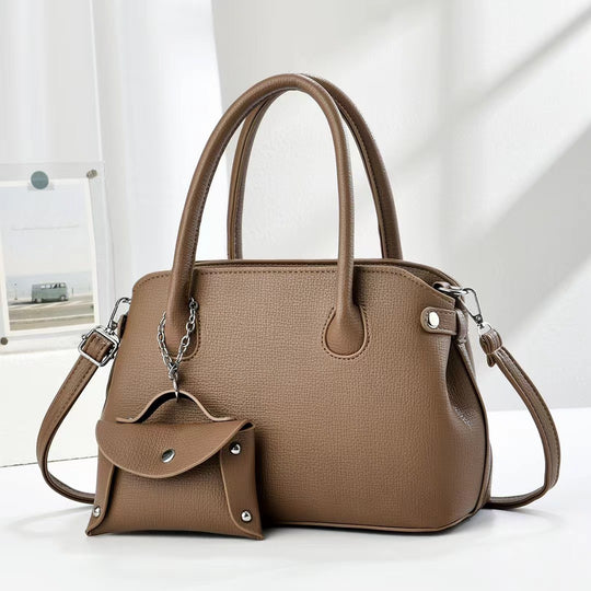 Damen elegante Handtasche mit abnehmbarem Mini-Portemonnaie Nord Taschen