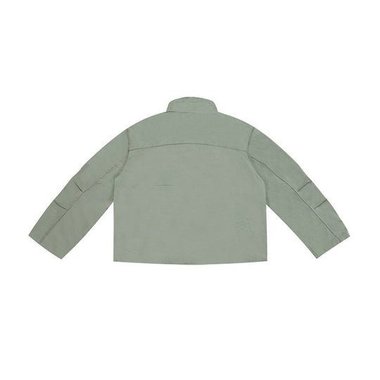 Damen Kurzjacke im Utility-Look mit Stehkragen und verdecktem Reißverschluss Nord Taschen