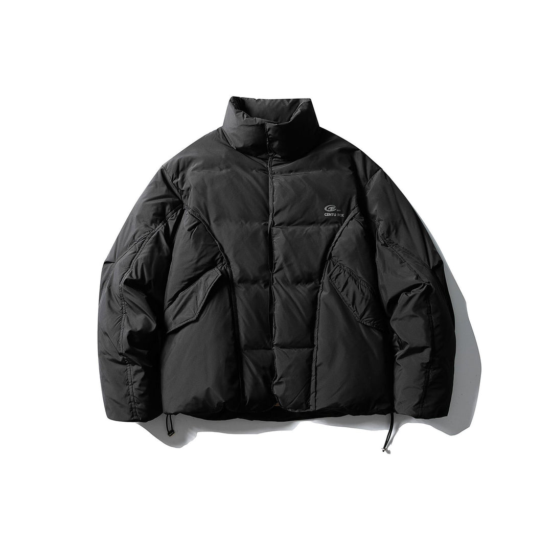 Herren Kurzboxy Isolationsjacke mit hohem Stehkragen und großen Klappentaschen Nord Taschen