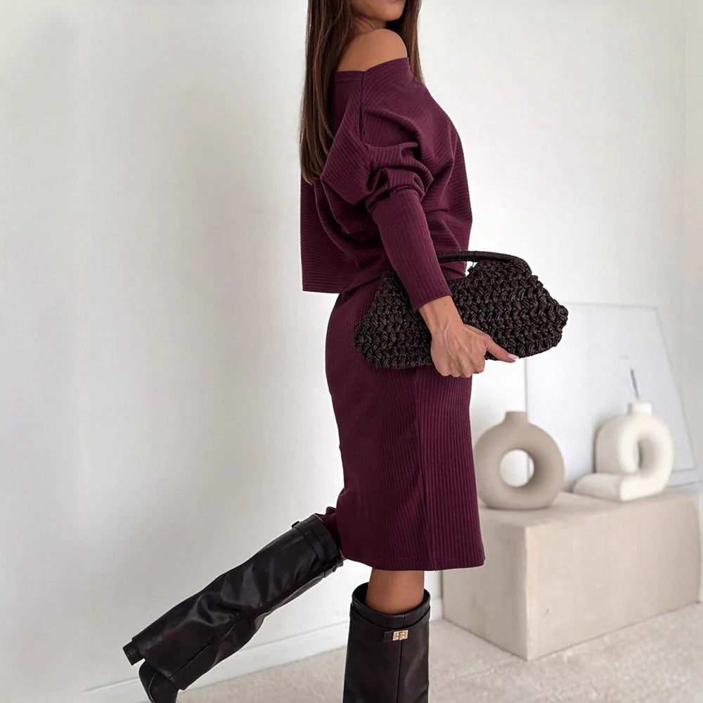 Damen Stilvolles Strickset Nord Taschen