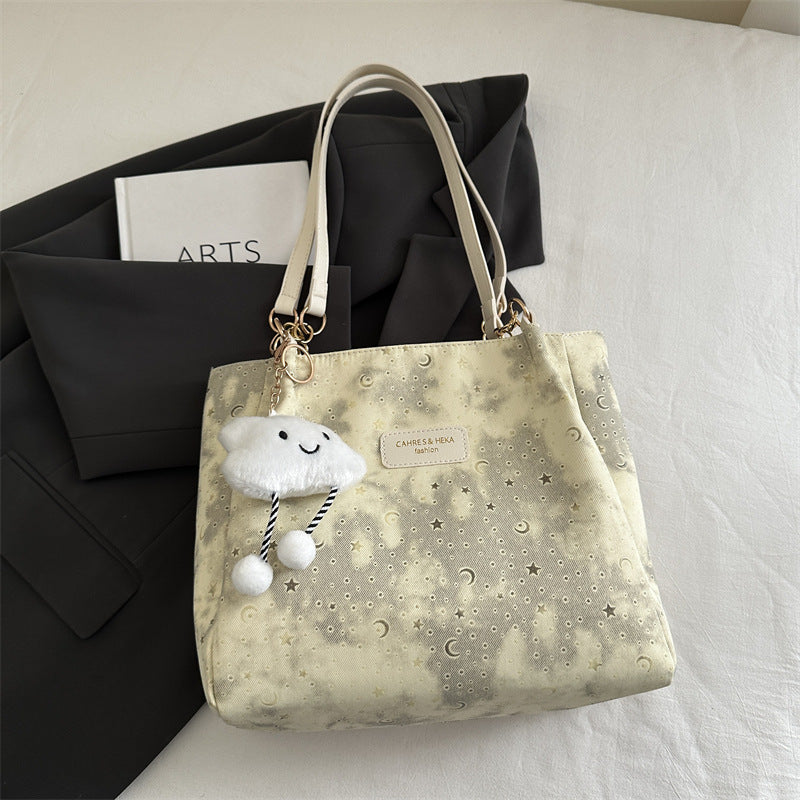 Damen modische Tote Bag mit verspieltem Anhänger Nord Taschen