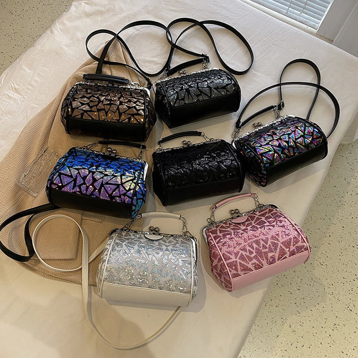 Damen stilvolle Abendtasche mit Glitter-Applikationen Nord Taschen