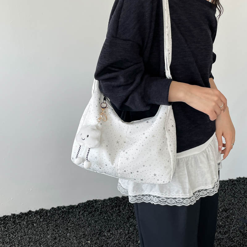 Damen Umhängetasche mit niedlichen Tierdetails und glänzendem Obermaterial Nord Taschen