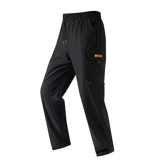 Herren Leichte Utility‑Cargohose mit elastischem Bund, Tunnelzug & seitlicher Klappentasche Nord Taschen