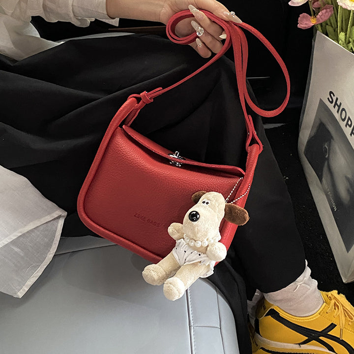 Damentasche mit abnehmbarem Plüschanhänger Nord Taschen