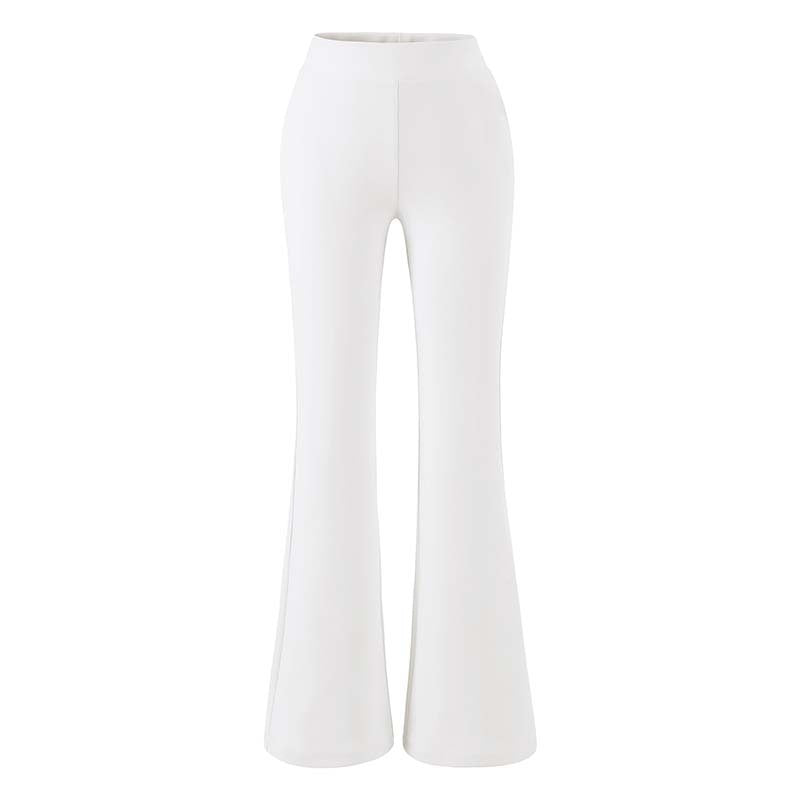 Damen hochtaillierte Stretch‑Schlaghose mit weitem Bootcut‑Schnitt Nord Taschen